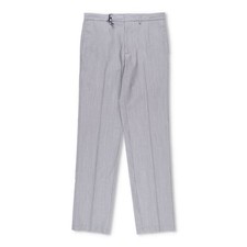 PRADA Mens Mohair Seta Suit Tailored Trousers Grey Dress Pants Size 48 RRP 1532