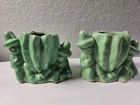 Vintage Pair Of McCoy Southwestern Cactus Succulent Planters