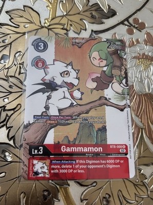 Digimon Card Game Gammamon BT8-008 Illustration Competition