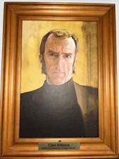 Portal 2 Framed Cave Johnson Talking Portrait-Super RARE, Tested & Working!