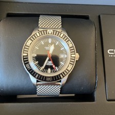 Certina  DS PH200M Divers Watch , Mesh Bracelet, Black Dial 