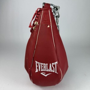 Everlast Speed Bag Red Boxing Punching Bag Training Heavy Duty With Chain