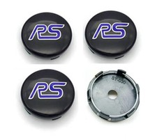 4pcs 60mm Rs Ford Mondeo Alloy Wheel Center Cap Set Badge Hub Cover Black Blue