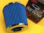 60/76/89/100 mm Pod air filter Universal performance Blue multifit SAAS 5 Yr Wty