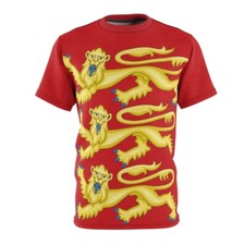 Plantagenet Lions, Unisex T-shirt, Royal Arms of England Plantagenet Lions, Unisex T-shirt, Royal Arms of England