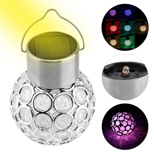 5w Led 7 Color Hanging Solar Charging Garden Light Le Glass 5w Led 7 Color Hanging Solar Charging Garden Light Le Glass Ball Lantern