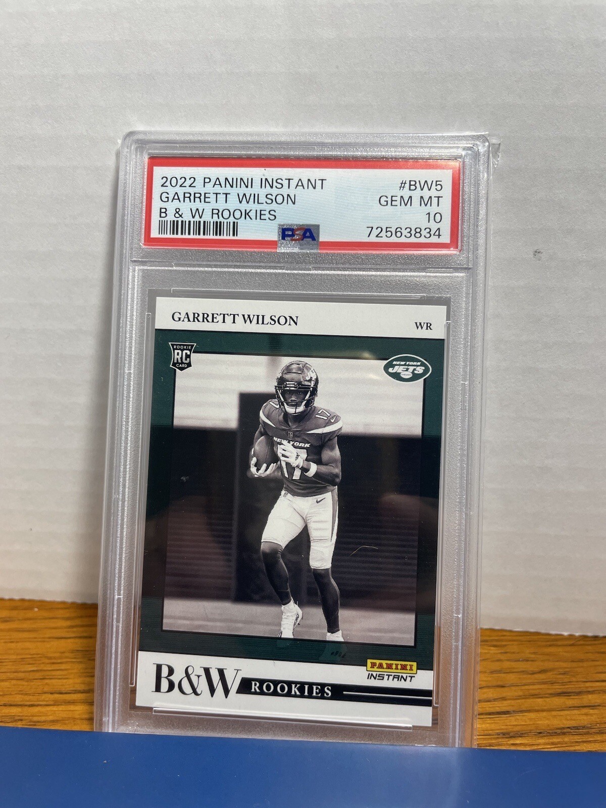 Garrett Wilson Panini Instant Black & White Rookies #BW5 Base