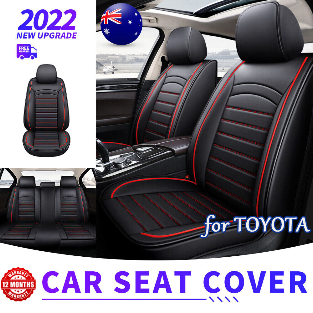 Car Seat Cover 2/5-Seats Full Set/Front Cushions PU Leather for
