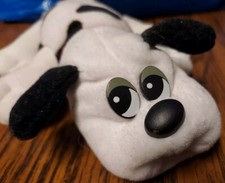 Vintage Used - 1986 - Pound Puppy - By Tonka - Black and White Pound Puppy
