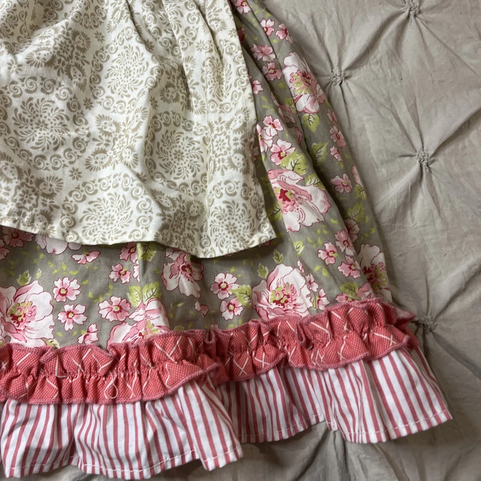 Vestido Delantal Persnickety Talla 12-18 Meses Patrón Mixto Foto 4 de 4