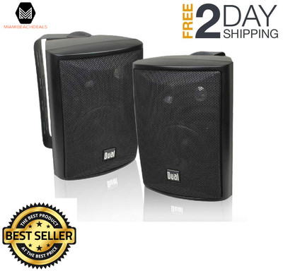dual 100 watt 3 way indoor outdoor speakers