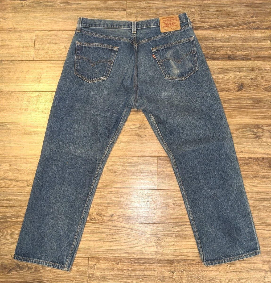 VTG 90s Levi's 501xx Made USA Button Fly Medium Wash Jeans 38x30