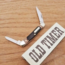 Minuteman Old Timer Knife 2 Stainless Steel Blades Delrin Handle 2 ¾" Closed