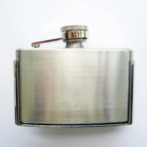Belt buckle buckle belt buckle with drinking bottle hip flask 88 ml belt