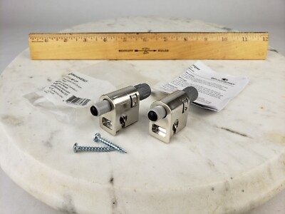 Brainerd 2-Pack Nickel Plated Cabinet Door Damper Soft Close C31737V-NP-CP