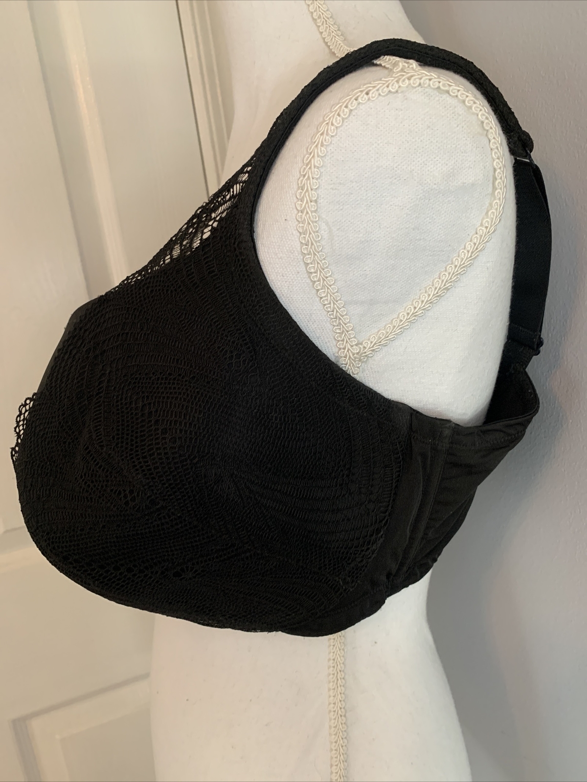 Cacique Solid Black Bra LIGHTLY LINED BALCONETTE … - image 8