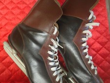 NHL Rules Committee Approved Ice Hockey Skates Size 9 - Canada - Black/Brown