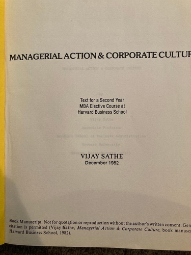 Managerial Action und Unternehmenskultur: Zweites Jahr MBA Harvard Business School - Bild 2 von 6