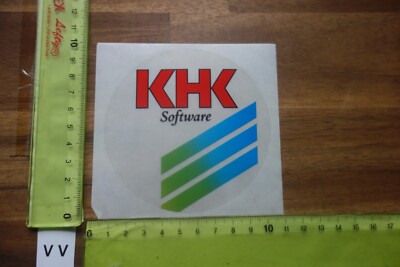 Alter Aufkleber Büro Computer Software Internet KHK SOFTWARE