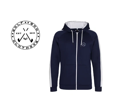 Golf God Clothing Kapuzenpullover mit Reißverschluss und Seitentaschen - Herrenjacke Größen S bis 3XL
