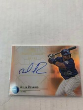 Wilin Rosario 2014 Tribute Orange Auto Card #TA-WR Serial #08/40