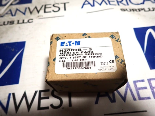 Cutler Hammer H2009B-3 Overload heater Coil  Box of 3 New