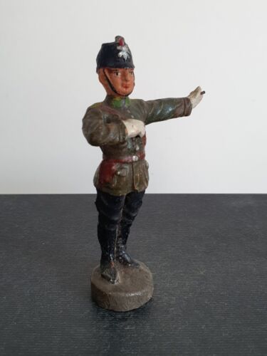 Elastolin Lineol Schupo Soldat Schutzpolizist Verkehr Militär I. WK Masse 10 cm - Bild 2 von 9