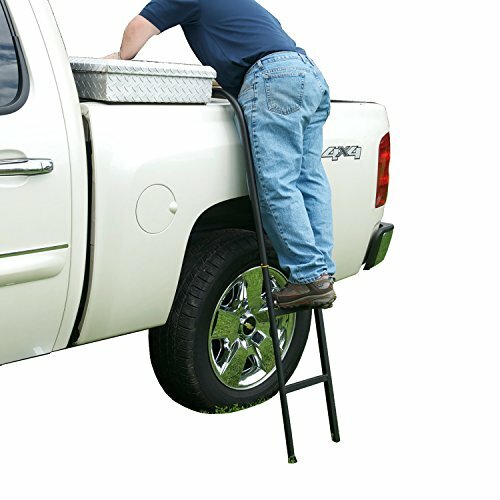 Tailgate Ladder Step Up Truck Pickup Steel Heavy Duty Bed Stairs Cargo New eBay