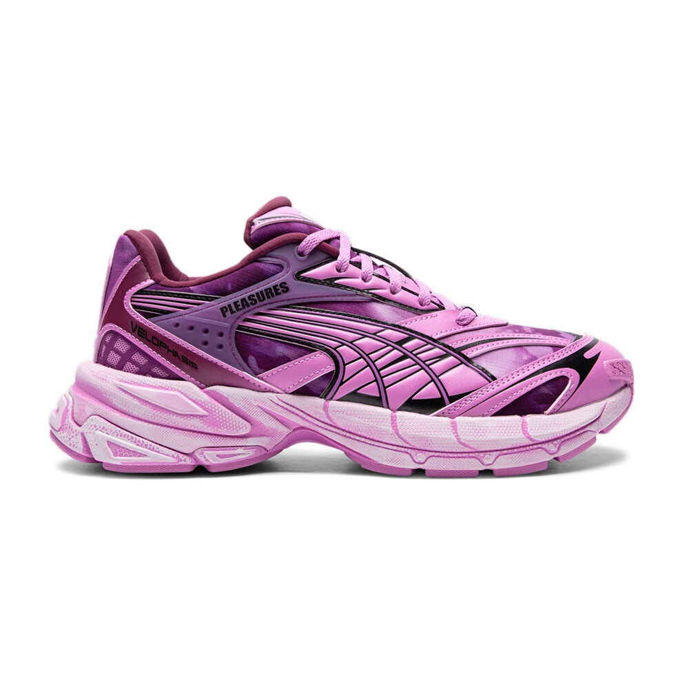 PUMA X Pleasures Velophasis Overdye Lace Up Mens Pink Sneakers Casual Shoes Size 39