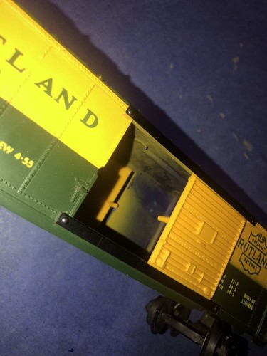 Lionel Postwar 6464-300 Rutland Boxcar (Blue Mold/Double Painted) EXTREMELY RARE - Picture 10 of 16