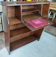 Vintage 1950s oak bookcase