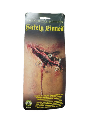 Offene Wunde sicher gepinnt Illusion Halloween Pin Horror Party Kostüm Erwachsene