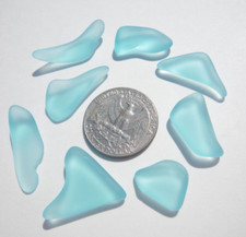 Sea Glass, Set of Small Turquoise