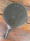 Pre Griswold Erie #7 Third Series Cast Iron Skillet