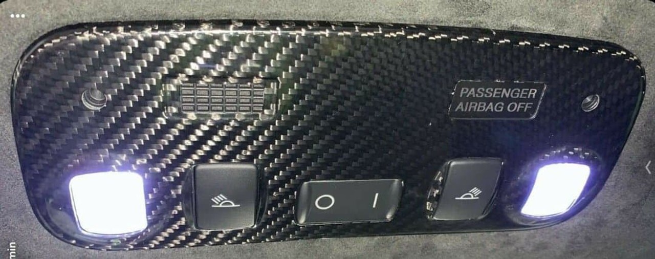 Fits Lamborghini Gallardo Coupe 04-14 Carbon Fiber Interior Doom Light Cover IDC