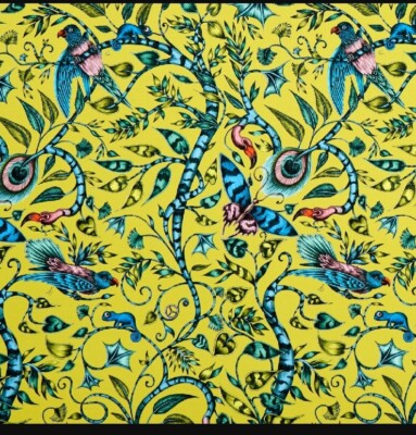 Emma J Shipley Rousseau Lime Wallpaper Clarke & Clarke Animalia New