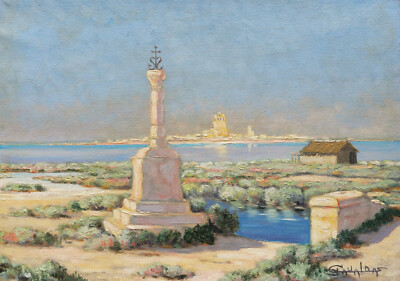 Edoardo Garcia Gavalda Spanish Landscape Painting Camargue Saintes Maries La Mer