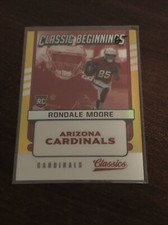 2021 Panini Classics CLASSIC BEGINNINGS GOLD  RONDALE MOORE 29/75 Cardinals  RC