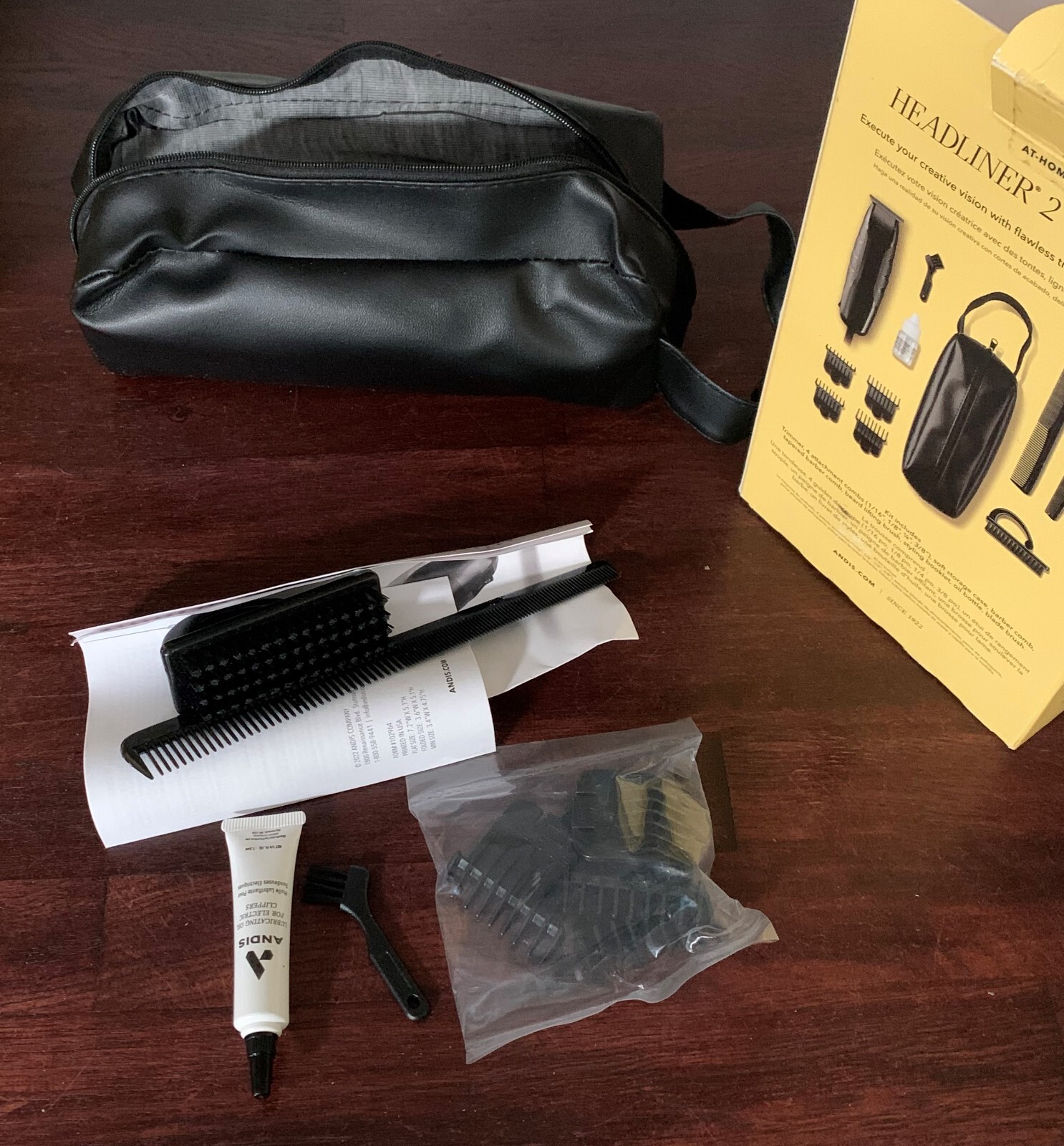 Andis Headliner 2 Trimmer All In One 11 Piece Kit NEW ACCESS