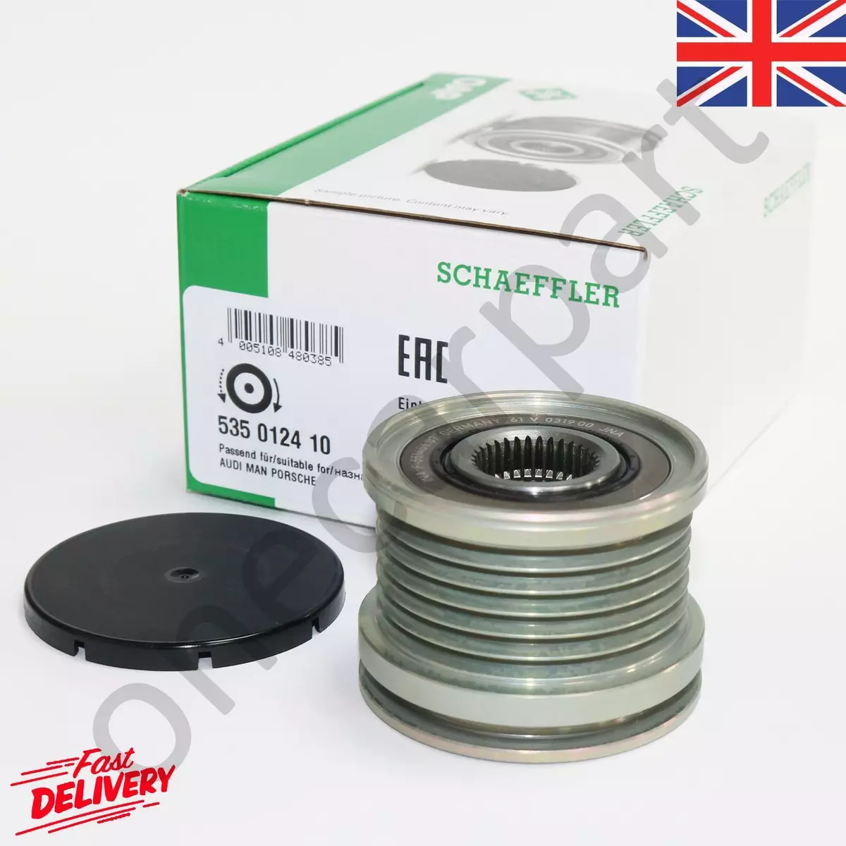 Alternator clutch top pulley symptoms