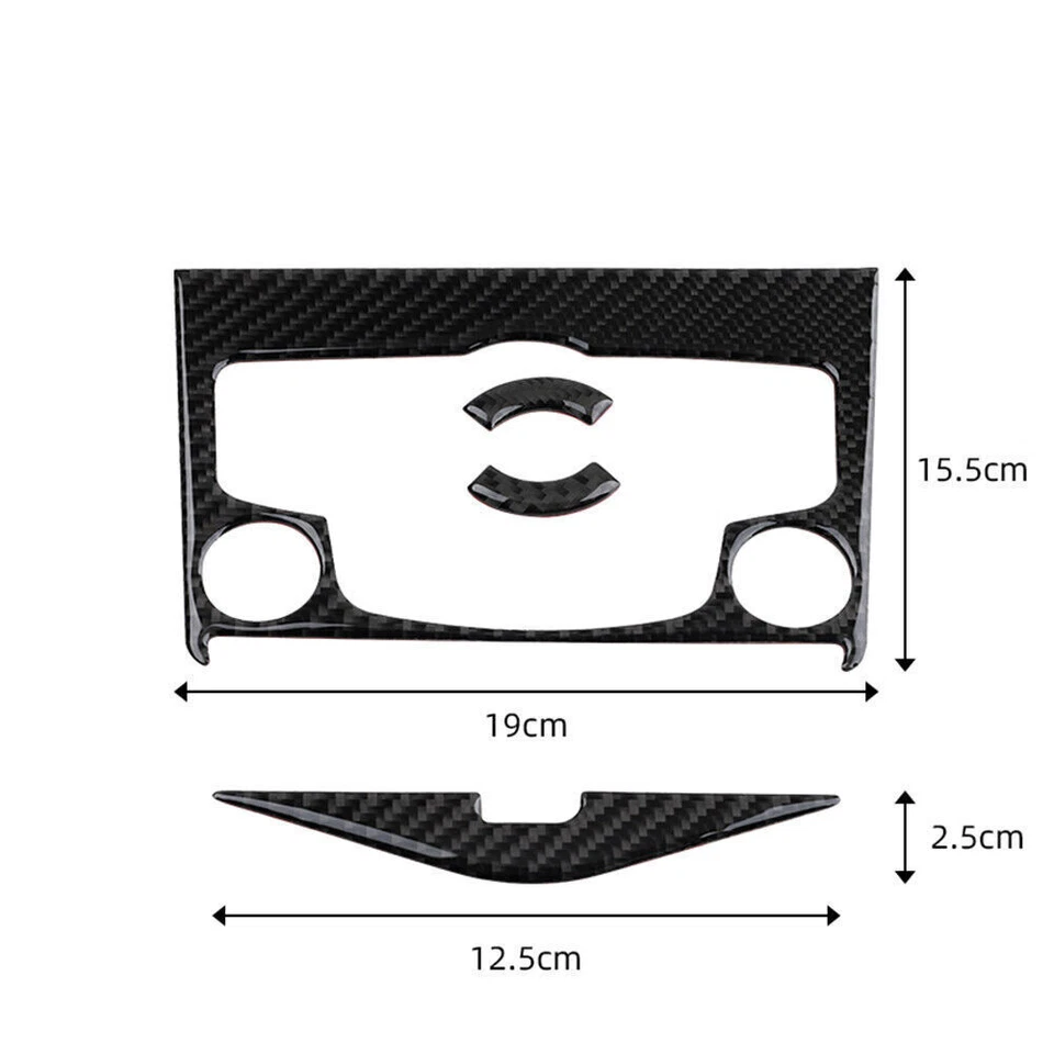 Cubierta de panel de CD interior de fibra de carbono para Chevrolet Cruze 2009-2015 4 piezas Foto 2 de 4