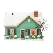 Dept 56 THE BLUE HOUSE ON JAMES STREET Peanuts Village 6013660 NEW 2024