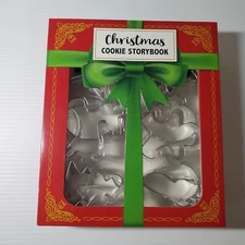 Celebrate it Christmas Cookie Storybook Set Of 12 Metal Cutters Designs New 