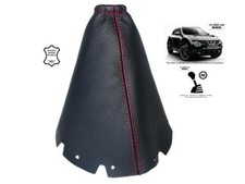 Schaltmanschette Schaltsack Fur Nissan Juke 2010-2018 Leder Naht Rot