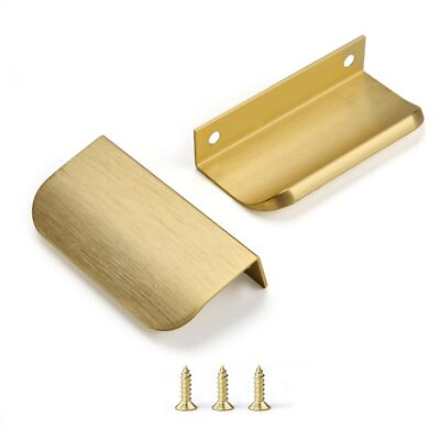 #ad 5Pack Edge Finger Tab Pull for Cabinets Kitchen Concealed Aluminum Flat Hidde... $35.73