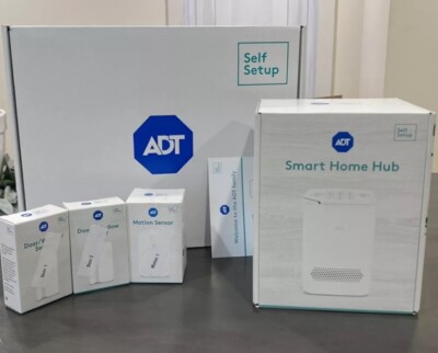 ADT+ Self Setup Alarm System + Door/Window and Motion Sensors + ADT Yard Sign