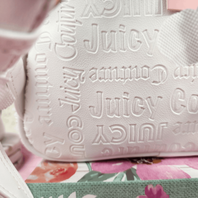 NWT {Juicy Couture} Logo Backpack {Deboss} Medallion White NWT NWT {Juicy Couture} Logo Backpack {Deboss} Medallion White  main image 2