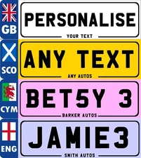 Custom Novelty Number Plate Metal Sign, Personalised Go Kart Plaque