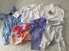 GIRLS 3-6 MO MIXED LOT OF 6, EUC