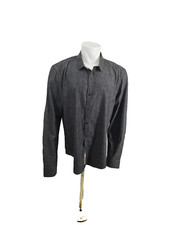 Calvin Klein Mens Gray Long Sleeve Button Down Shirt Size XXl